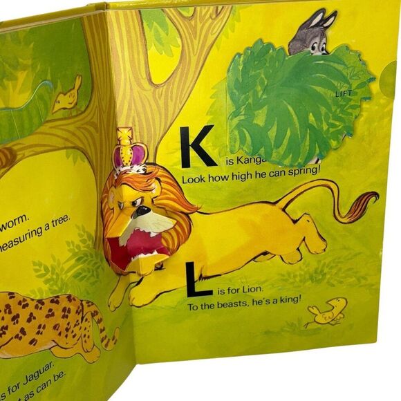 Vintage Hallmark Cards Pop-up Children's Book THE ANIMALS ABCs - Picture 4 of 7